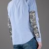 G.v. Conte Camouflage Detail Shirt in Blue for Men - Lyst