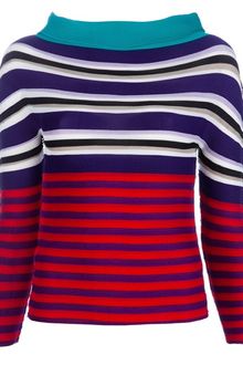Issey Miyake Cauliflower Knitted Striped Sweater - Lyst