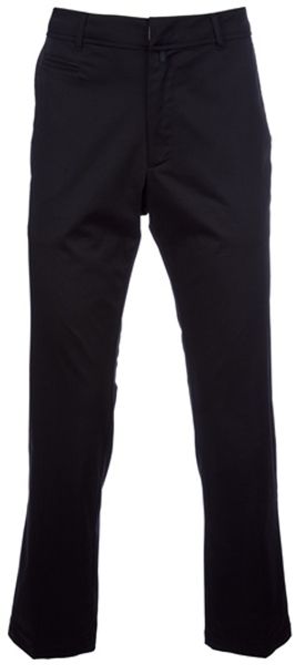 Kai Aakmann Tab Button Trousers in Black for Men - Lyst