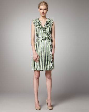  Aubrey Printed Wrap Dress 