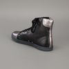 Lanvin Metallic Cap Trainer in Black - Lyst