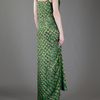 Lanvin Printed Evening Dress in Green - Lyst