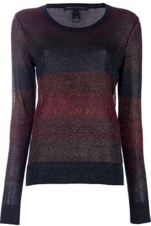 Marc By Marc Jacobs Striped Jersey Top - Lyst