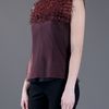 Marc Jacobs Sleeveless Ruffled Top in Purple (burgundy) - Lyst