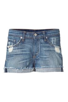 Rag & Bone Destroyed Denim Emma Jean Shorts - Lyst