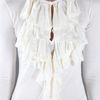 Ralph Lauren Ruffle Detail Top in Beige (cream) - Lyst