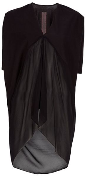 Rick Owens Semi Sheer Top - Lyst