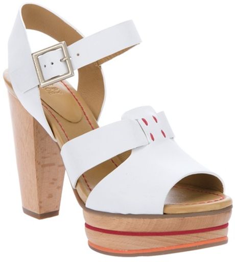 See By Chloé High Heel Sandal in White - Lyst