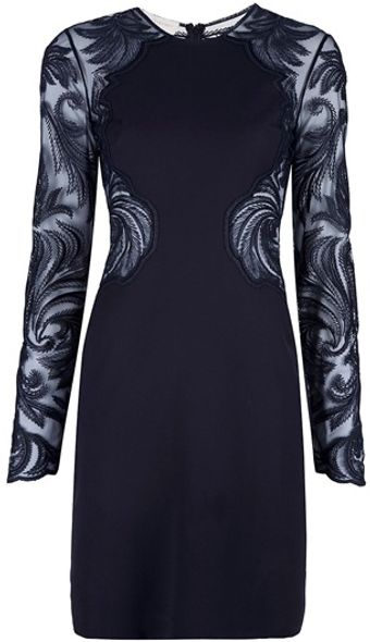  Lace Panel Dress 
