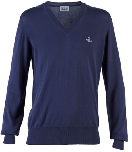 Vivienne Westwood Classic Knit Sweater in Purple for Men - Lyst