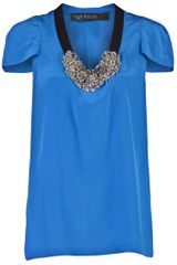Yigal Azrouel Crepe Jewel Top