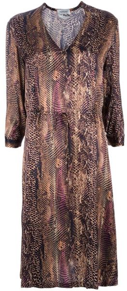 Yves Saint Laurent Snake Dress in Multicolor (snake) - Lyst