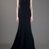 Alexander Mcqueen Pleated Long Dress in Black - Lyst