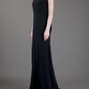 Alexander Mcqueen Pleated Long Dress in Black - Lyst