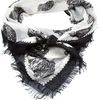 Alexander Mcqueen Skull Scarf in Black - Lyst