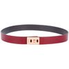Armani Twist Lock Fastening Buckle Belt in Red - Lyst
