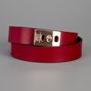 Armani Twist Lock Fastening Buckle Belt in Red - Lyst