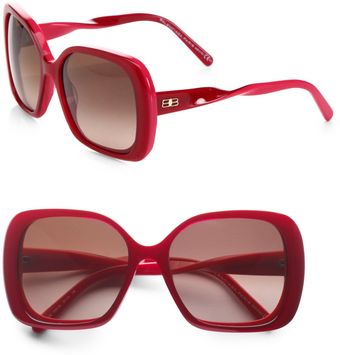  Square Twisted Temple Sunglasses 