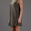 Balenciaga Leather Dress in Green - Lyst
