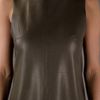 Balenciaga Leather Dress in Green - Lyst