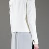 Balmain Contrast Lapel Jacket in White - Lyst
