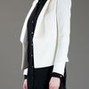 Balmain Structured Blazer in White - Lyst