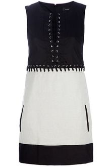 Barbara Bui Lace-Up Dress - Lyst