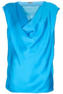 Bottega Veneta Draped Silk Top - Lyst