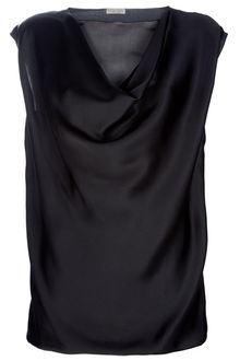 Bottega Veneta Draped Silk Top - Lyst
