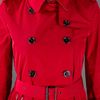 Burberry Brit Trench Coat in Red - Lyst