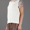 By Malene Birger Sequin Blouse in Beige (cream) - Lyst