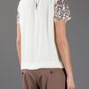 By Malene Birger Sequin Blouse in Beige (cream) - Lyst