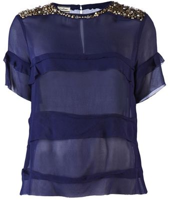 By Malene Birger Ansara Sequin Shoulder Top - Lyst