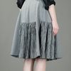 Comme Des Garçons Vintage Ruched Skirt in Gray (black) - Lyst