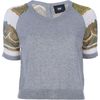 D&g Silk Panel Top in Gray (grey) - Lyst