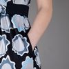 Diane Von Furstenberg Printed Dress in Gray (black) - Lyst