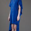 Dkny Oversize Silk Dress in Blue - Lyst