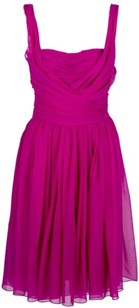 Dolce & Gabbana Layered Sleeveless Dress in Pink (fuchsia) - Lyst
