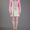Dsquared2 Block Coloured Trench Coat in Beige (nude) - Lyst