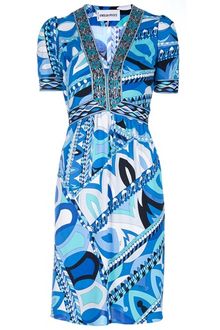 Emilio Pucci Printed Dress - Lyst