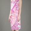 Emilio Pucci Printed Sleeveless Dress in Pink - Lyst