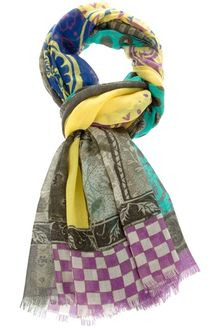 Etro Polka Dot Paisley Scarf - Lyst