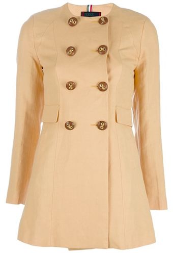 Femme Double Breasted Coat - Lyst