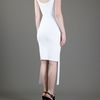Givenchy Cutout Panel Dress in White - Lyst