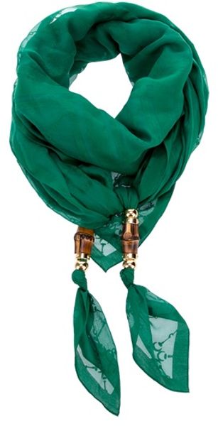 Gucci Pattern Scarf - Lyst