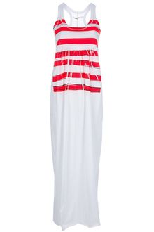 Hache Half Striped Maxi Dress - Lyst