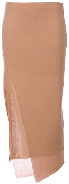 Helmut Lang Multilayered Panelled Skirt in Multicolor (multi) - Lyst