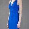 Hervé Léger Sleeveless Dress in Blue - Lyst