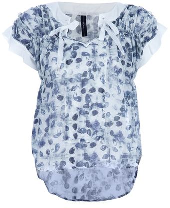 High Printed Blouse - Lyst
