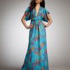 Issa Printed Maxi Dress in Blue (sea) - Lyst